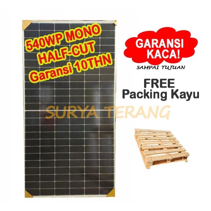 Jual Solar Panel Wp Mono Panel Surya Wp Mono Half Cut Packing