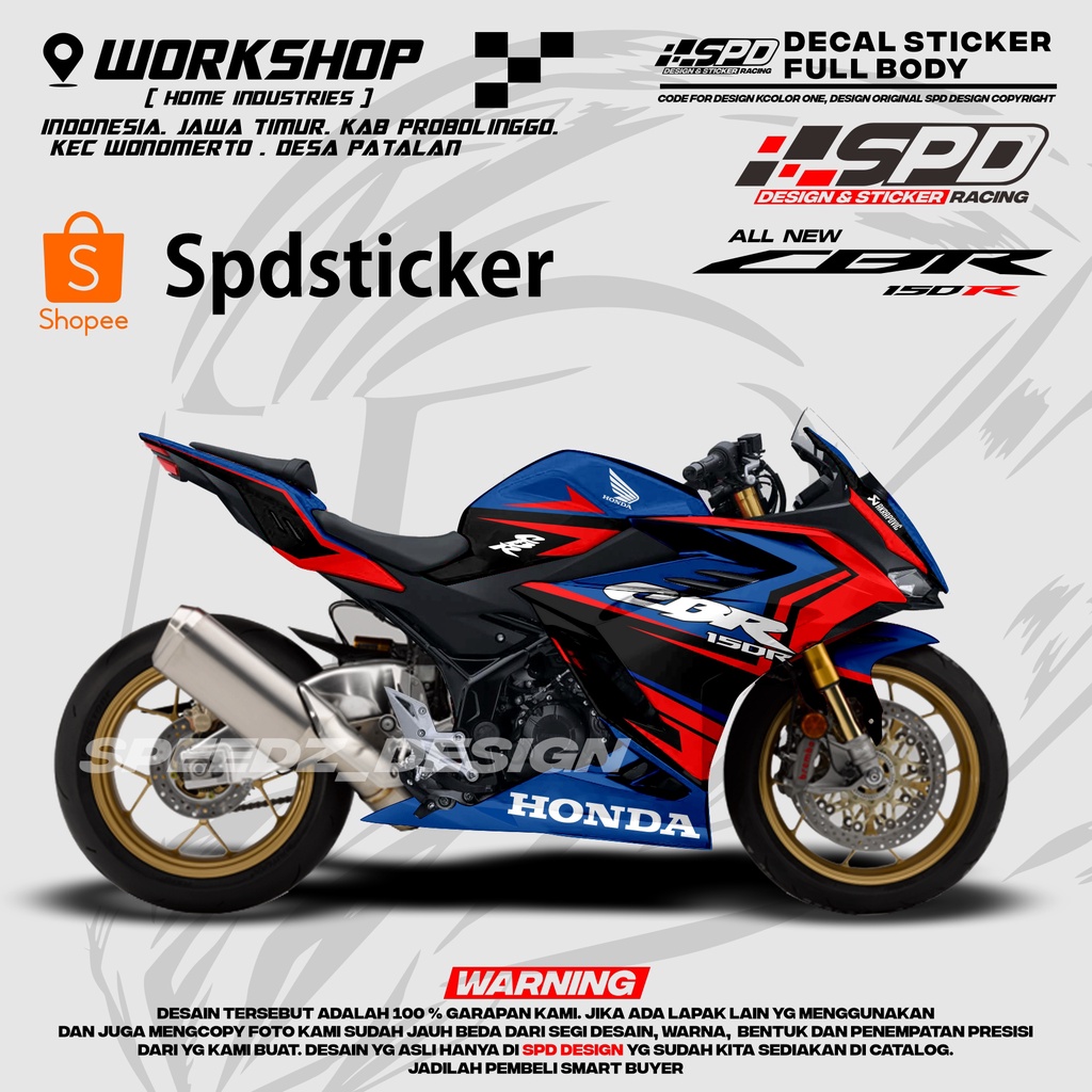 Jual Decal Stiker All New Cbr R Hrc Black Full Body Racing