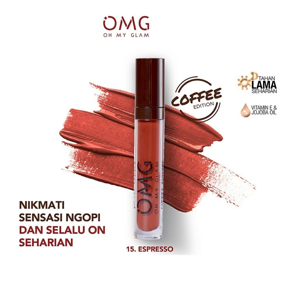 Jual Ori Bpom Omg Oh My Glam Matte Kisss Lip Cream Gr Omg