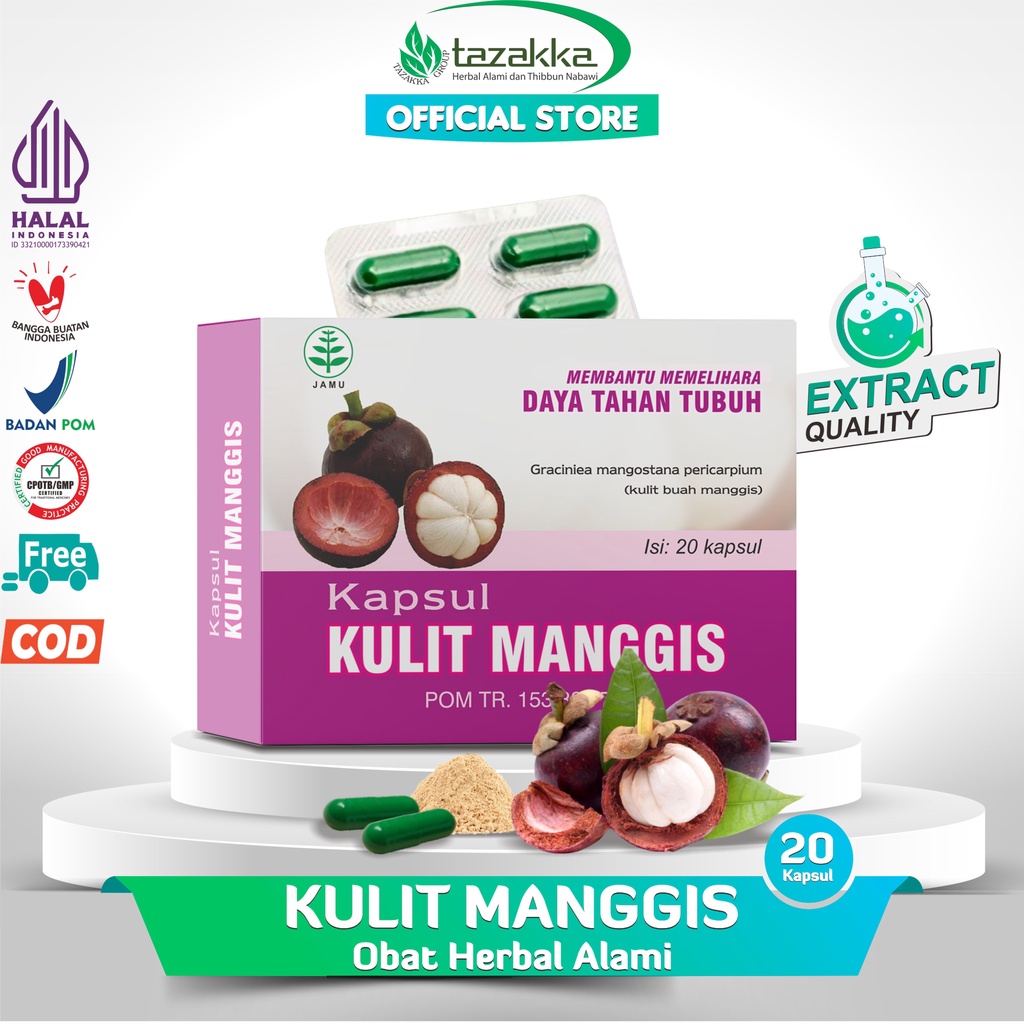 Jual Tazakka Ekstrak Kulit Manggis Kering Obat Herbal Jantung Koroner