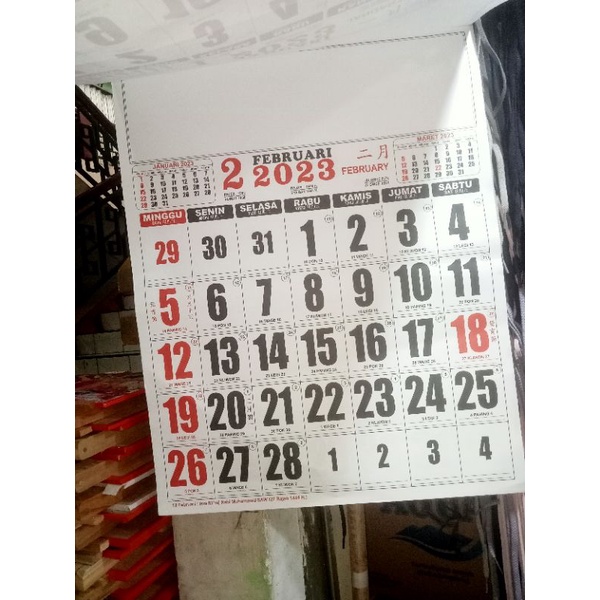 Jual Kalender Kerja Jumbo Shopee Indonesia