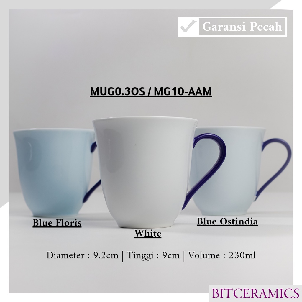 Jual Mug Keramik 230ML Varian Warna 1PCS By Indo Keramik Gelas