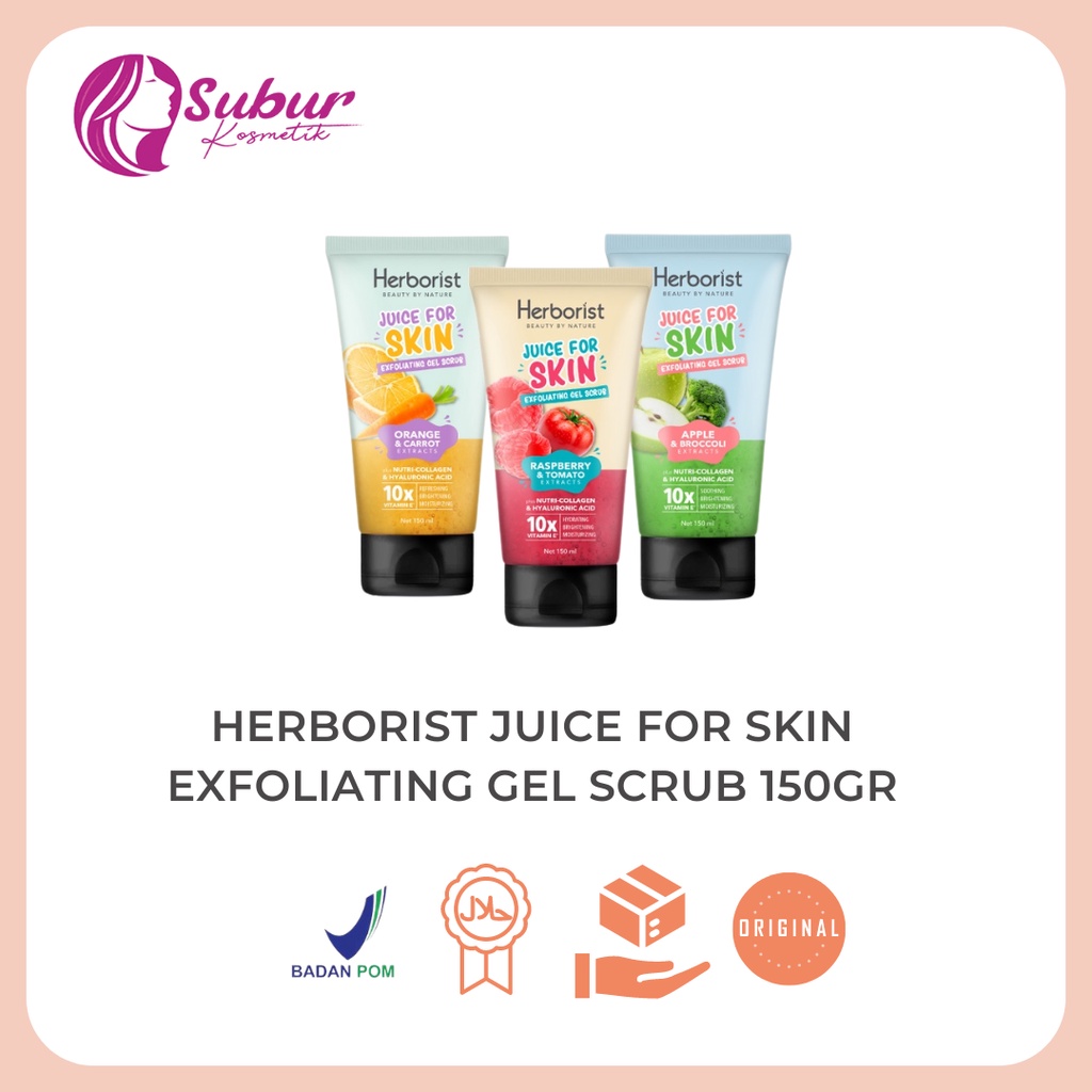 Jual Herborist Juice For Skin Exfoliating Gel Scrub Gr Vci Shopee