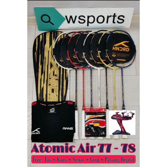 Jual Raket Badminton Hundred Atomic Air Original Shopee Indonesia