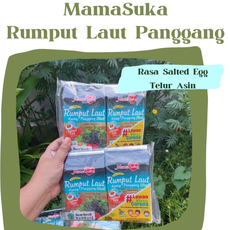 Jual HPT MamaSuka Rumput Laut Panggang Isi 2 X 4 5gr Roasted Nori