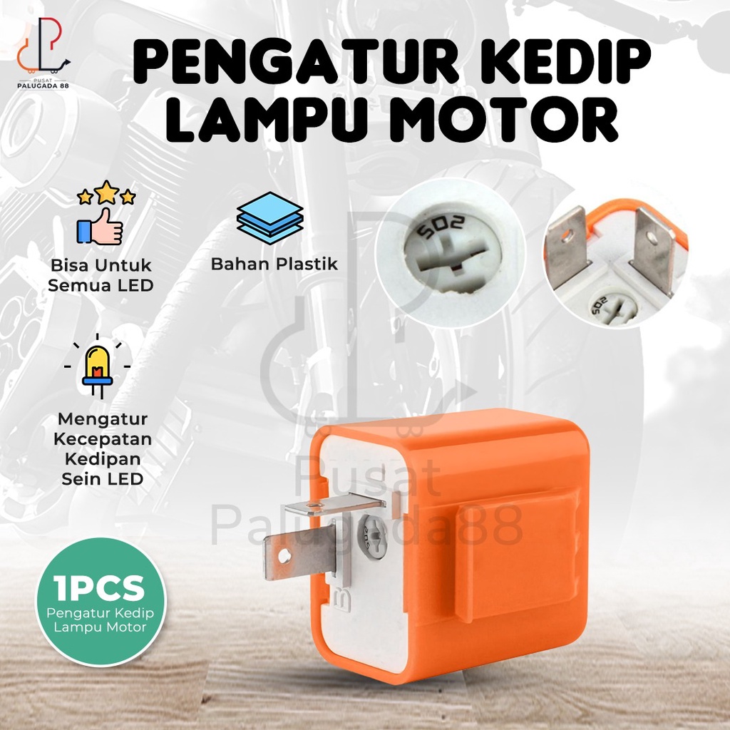 Jual Flasher Flaser Pengatur Kedip Lampu Motor Sen Sein Sign Led Relay