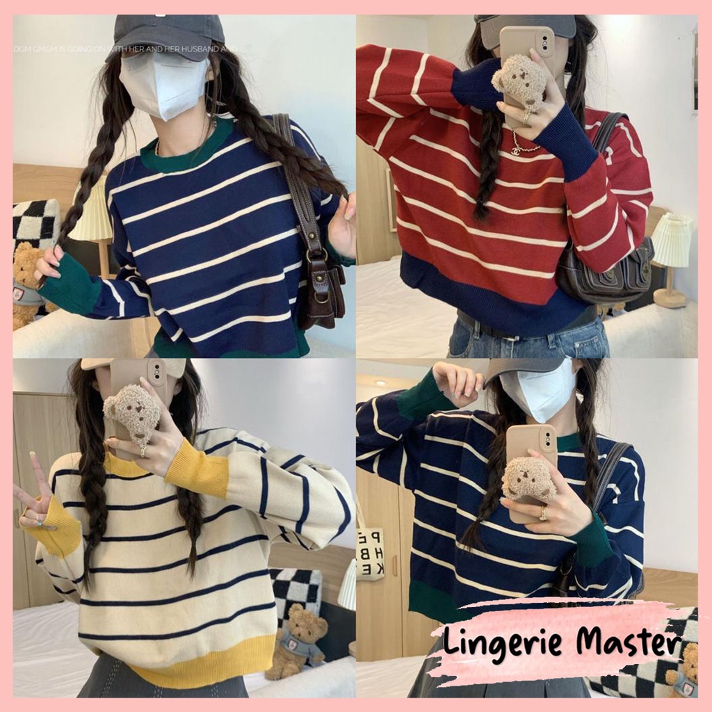 Jual Lingerie Master T Sweater Rajut Top Pakaian Atasan