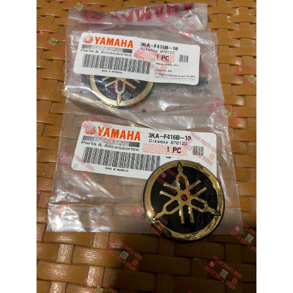 Jual LOGO YAMAHA GARPUTALA EMBLEM TANGKI RX KING 2003 GOLD SPECIAL