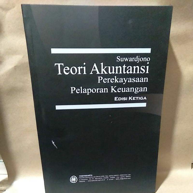 Jual Teori Akuntansi Edisi 3 By Suwardjono Shopee Indonesia