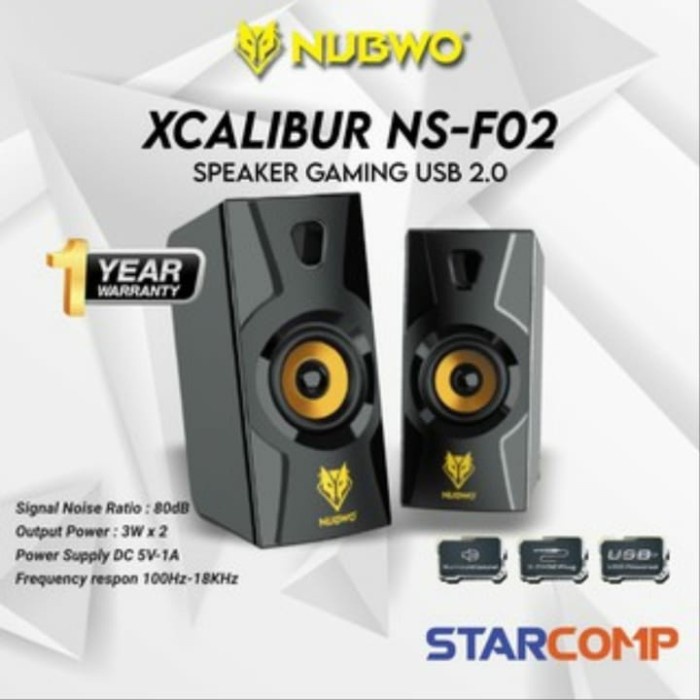 Jual Speaker Speaker Laptop Pc Komputer Gaming Nubwo Xcalibur Ns F