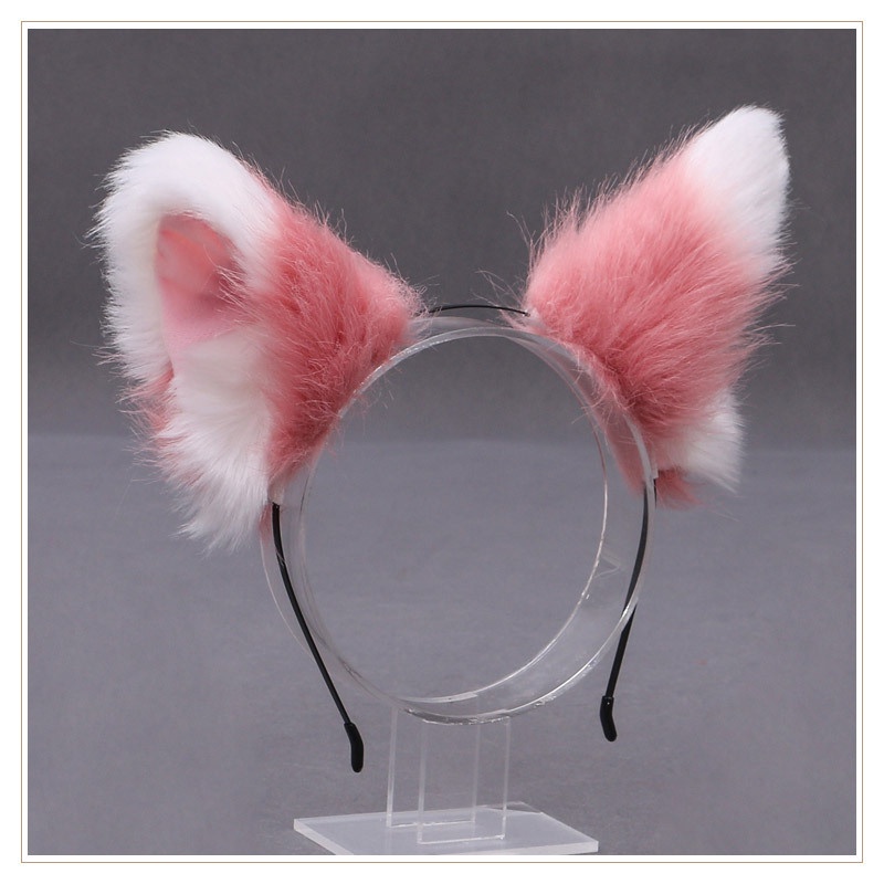 Jual HBFC Bando Kuping Telinga Kucing Bulu Tebal Fur Ear Nekomimi Cat