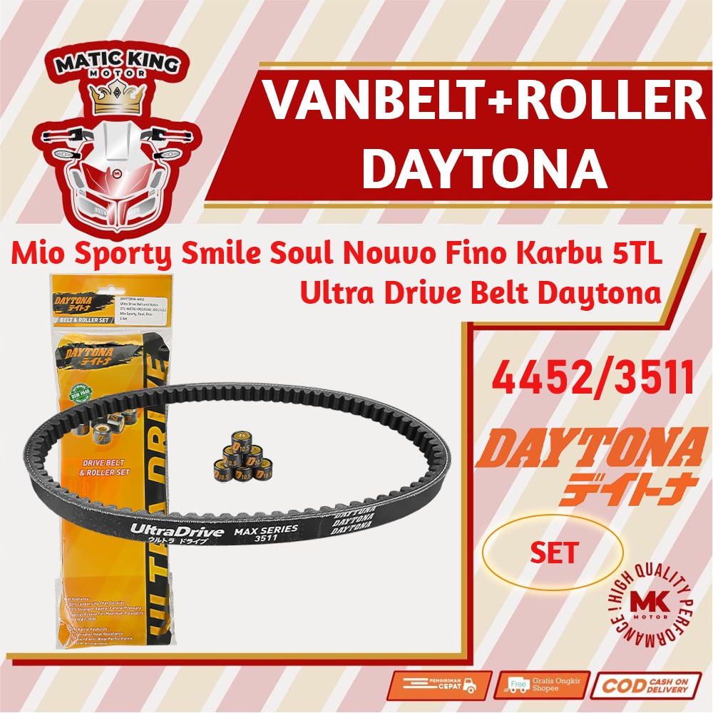 Jual Vanbelt SET Assy Mio Sporty Smile Soul Fino Nouvo Karburator