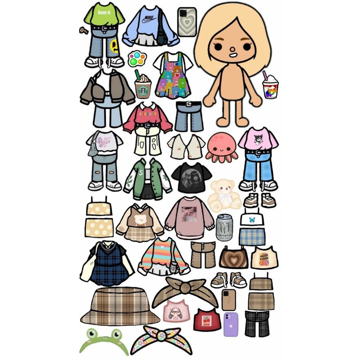 Jual PAPER DOLL TOCA BOCA MAINAN KERTAS TOCA BOCA BP BPAN BONGKAR