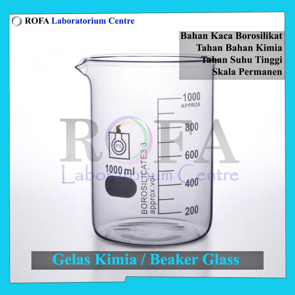 Jual Gelas Kimia Beaker Glass Gelas Piala Gelas Beaker Gelas