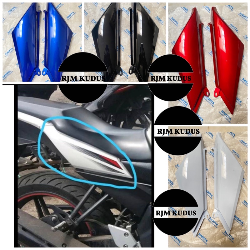 Jual Cover Bodi Bawah Jok Vixion New NVL NVA 2013 2017 Sepasang Narita