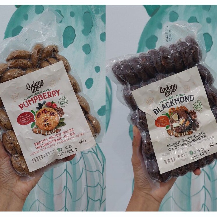 Jual Healthy Cookies Gluten Free Ladang Lima Blackmond Dan Pumpberry