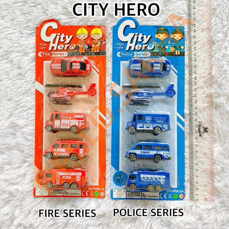 Jual Mainan Fire Hero Truck Series Isi Mobil Damkar Pemadam Kebakaran