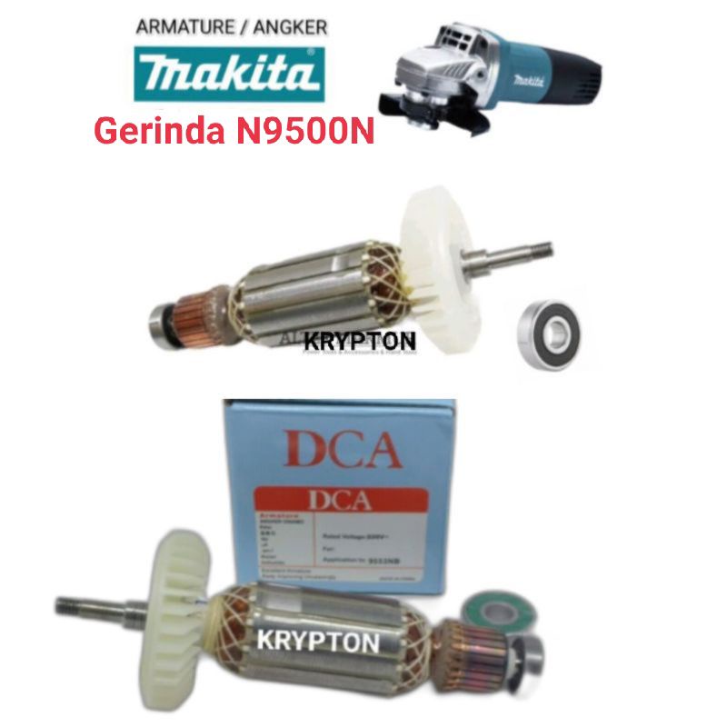 Jual DCA Armature Angker N9500N GERINDA TYPE MAKITA Original Part