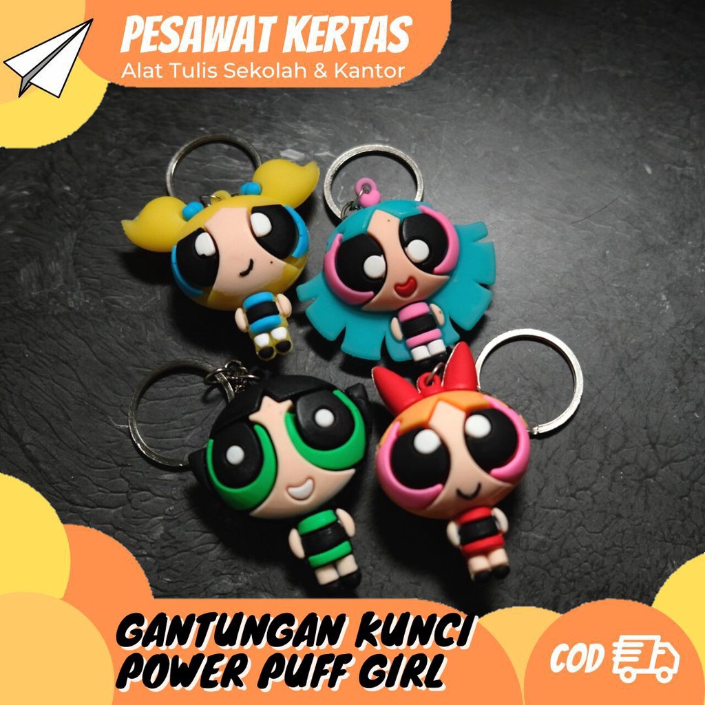 Jual Gantungan Kunci Powerpuff Girl Lucu Imut Terdapat Varian