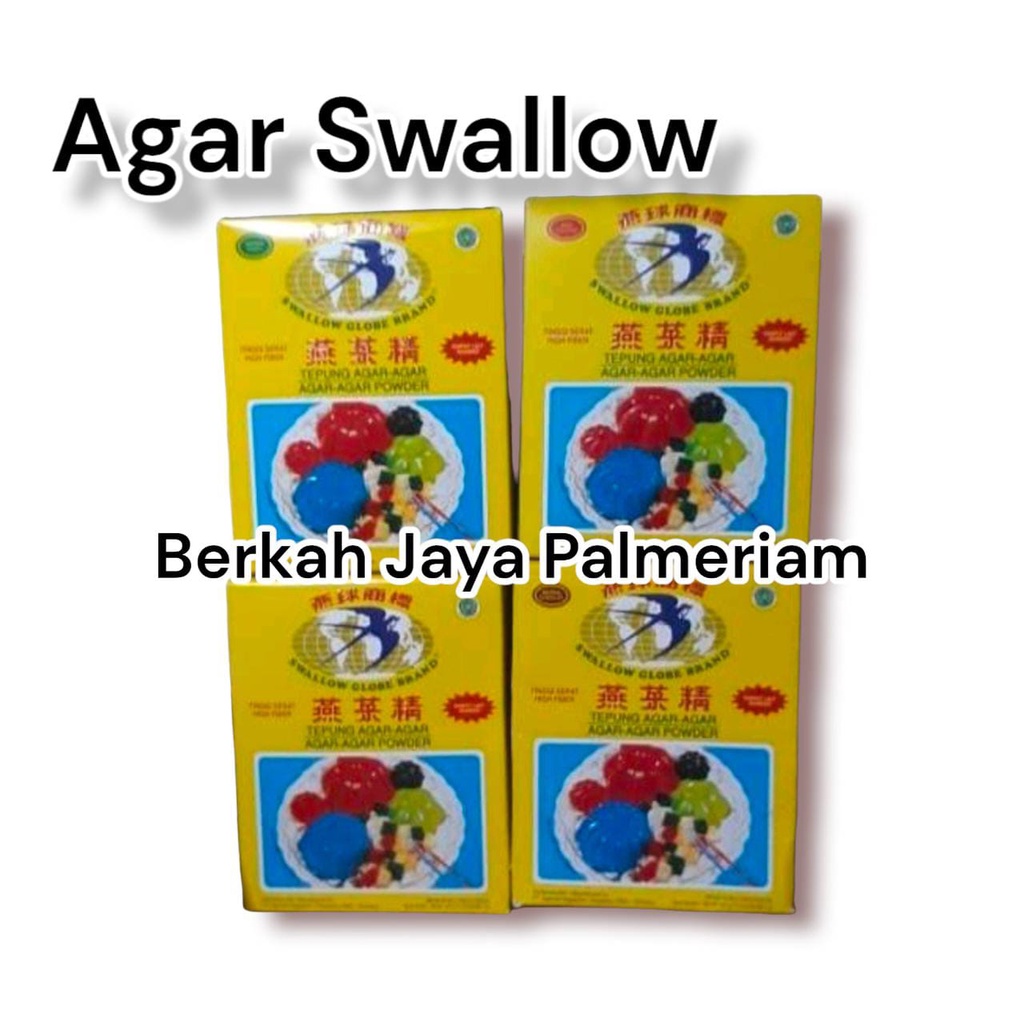 Jual Tepung Agar Swallow Lily Swallow Globe Sachet PERPACK Isi 12 PCS