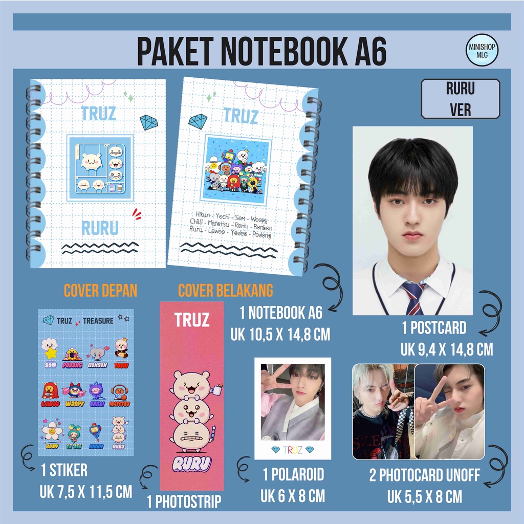 Jual Paket Hemat Notebook Truz Treasure Fankit Treasure Truz