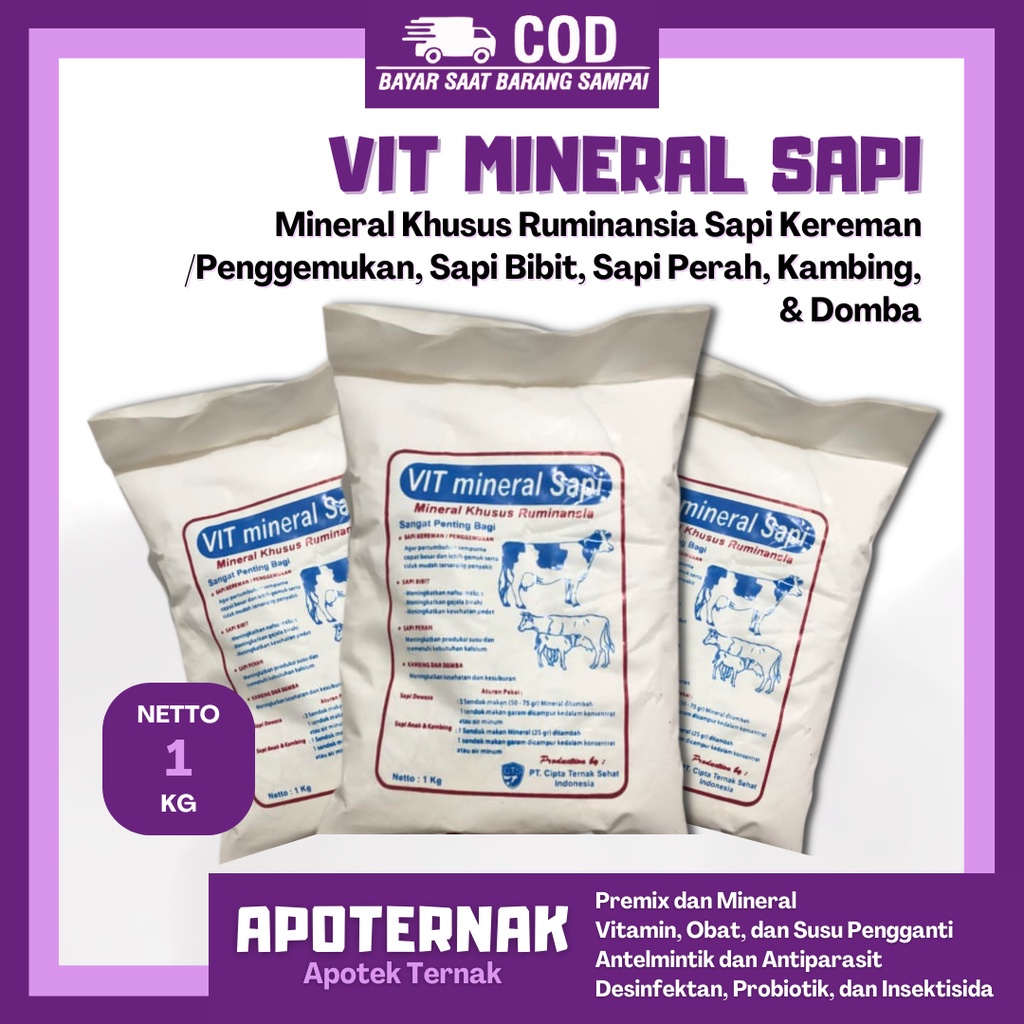 Jual Premix Vitamin Mineral Sapi Dan Domba Murah Kg Utk Penggemukan