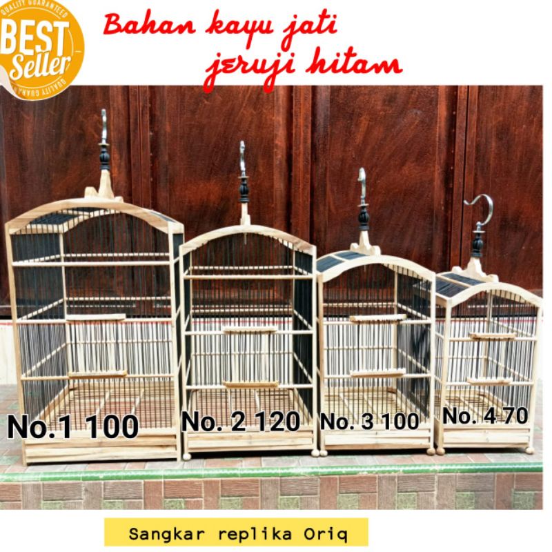 Jual Sangkar Replika Mentahan Kayu Jati Kandang Burung Murah Shopee