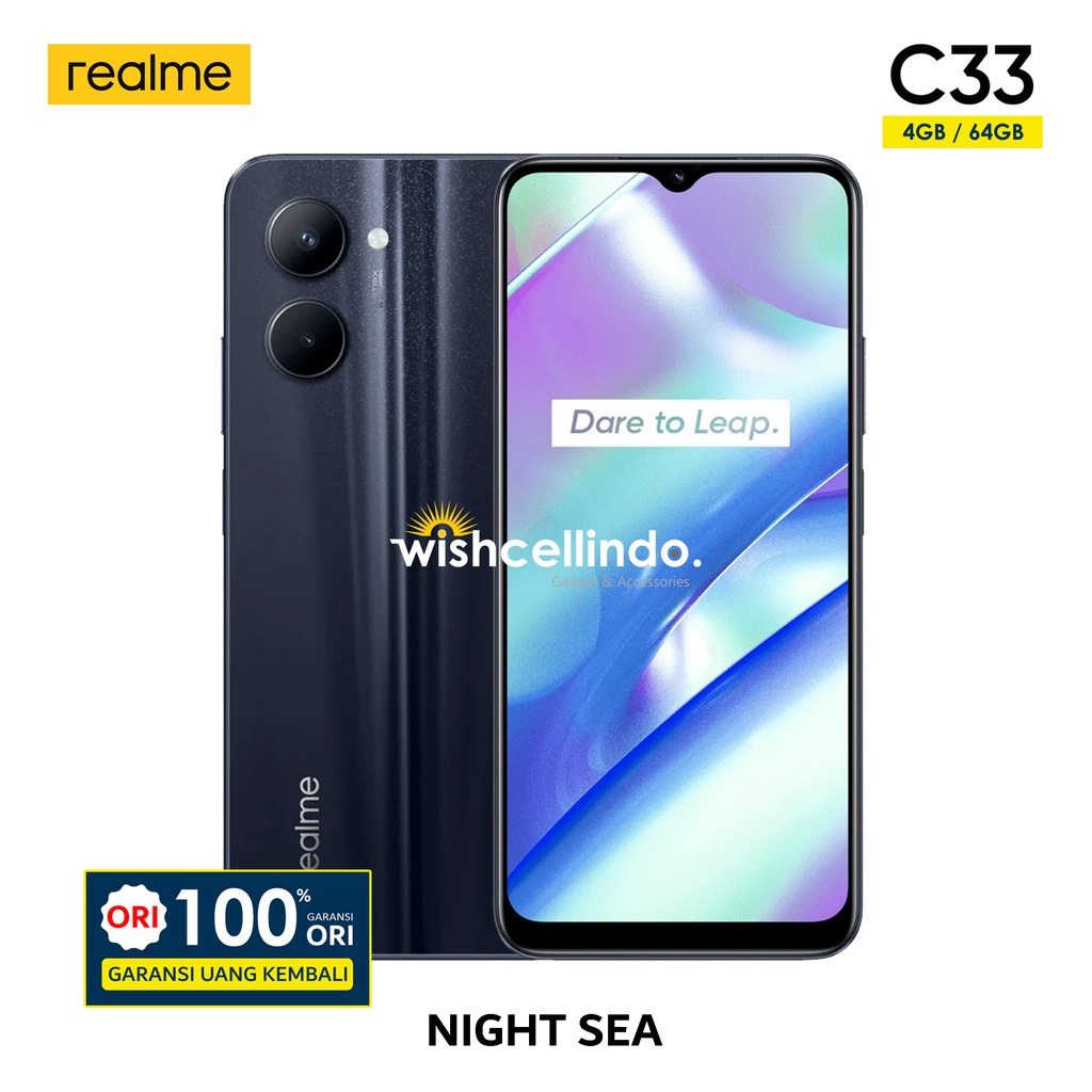 Jual HP Realme C33 4 64GB C33 3 32GB Garansi Resmi Realme Shopee