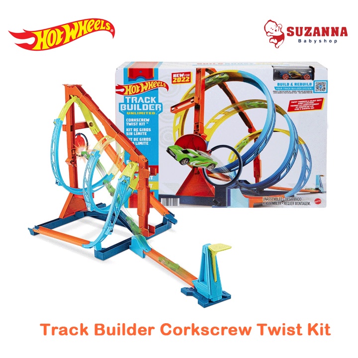 Jual Hot Wheels Track Builder Corkscrew Twist Kit Shopee Indonesia