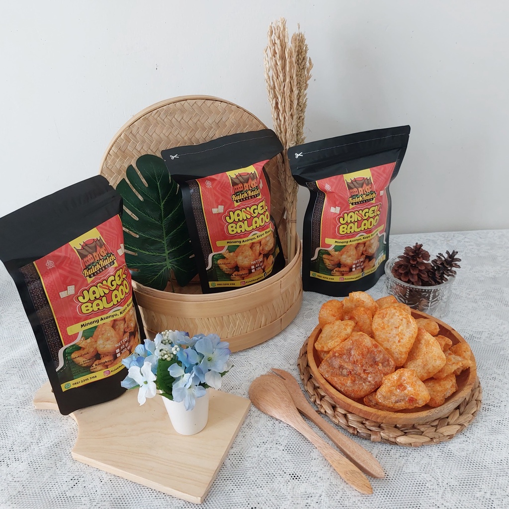 Jual Kerupuk Jangek Balado Kerupuk Kulit Balado Rambak Kulit Sapi