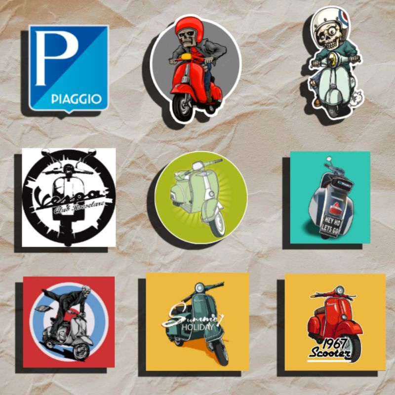 Jual Stiker Sticker Cutting Sticker Stiker Vespa Stiker Vespa