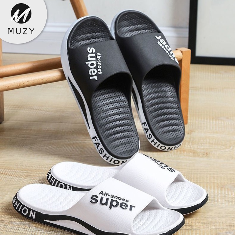 Jual Muzy Sandal Slop Pria Wanita Finetic BP Slip On Flip Flop Basic