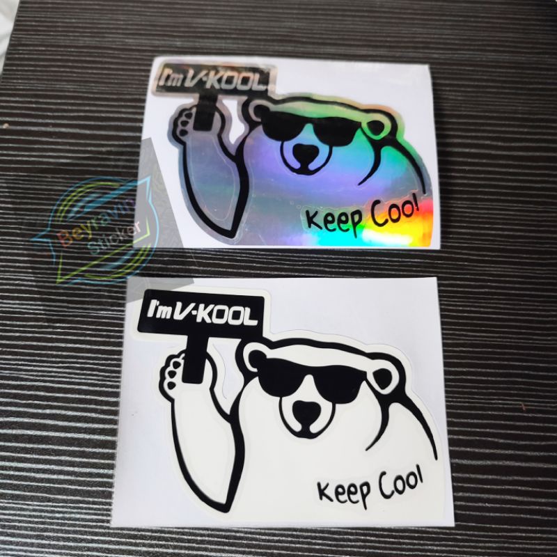 Jual Stiker Mobil Sticker Im Vkool Beruang Vkool V Kool Bear Bkn Llumar