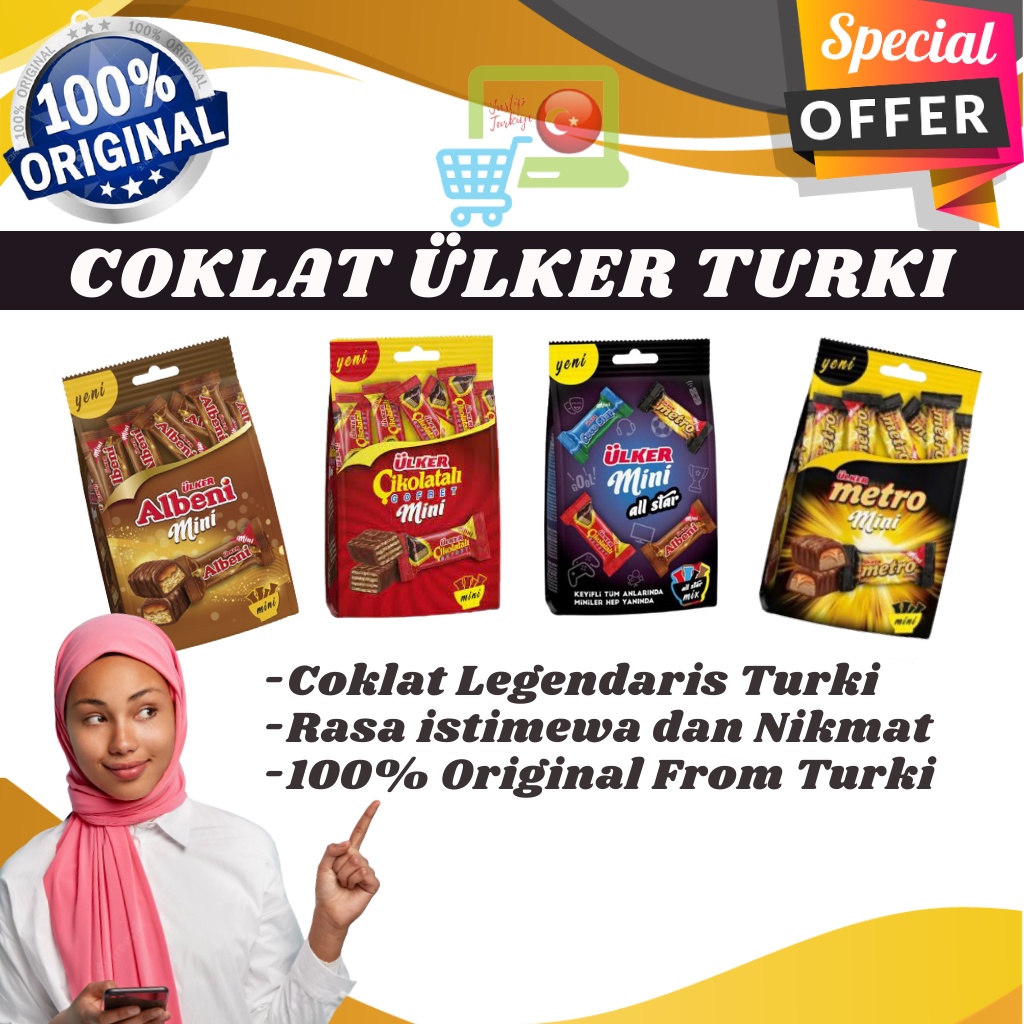 Jual Coklat Ulker Asli Turki Mini Enak Albeni Gofret All Star Metro