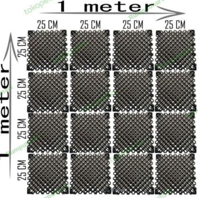 Jual Drainase Rumput Sintetis Tebal 3 Cm Uk 25 X 25 Cm Harga Pabrik