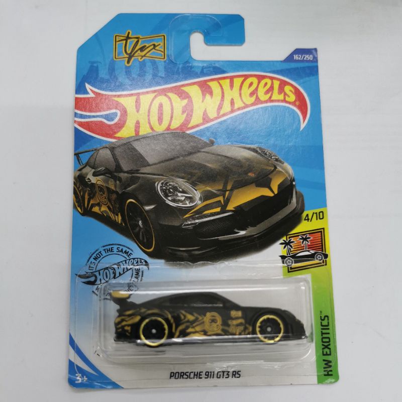 Jual Hot Wheels Porsche Gt Rs Hitam Putih White Short Card