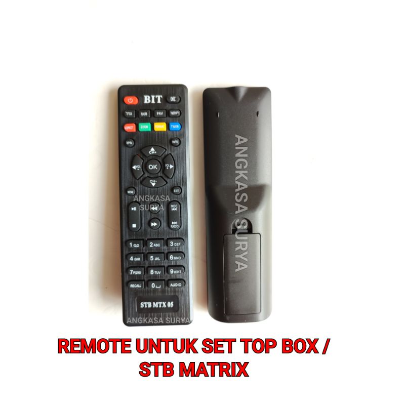 Jual Remote STB DVB T2 Untuk Merk MATRIX Remote Set Top Box STB