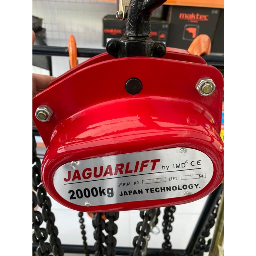 Jual Chain Block Jaguarlift Ton X Meter Takel Katrol Kerekan