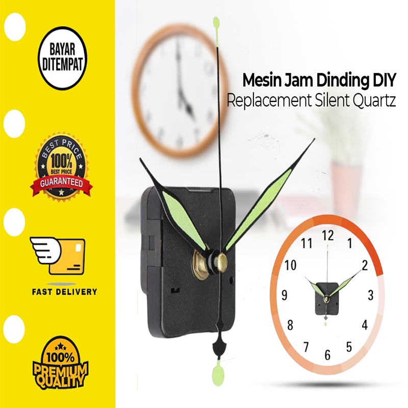 Jual Mesin Jam Dinding Rumah Tembok DIY Replacement Silent Quartz