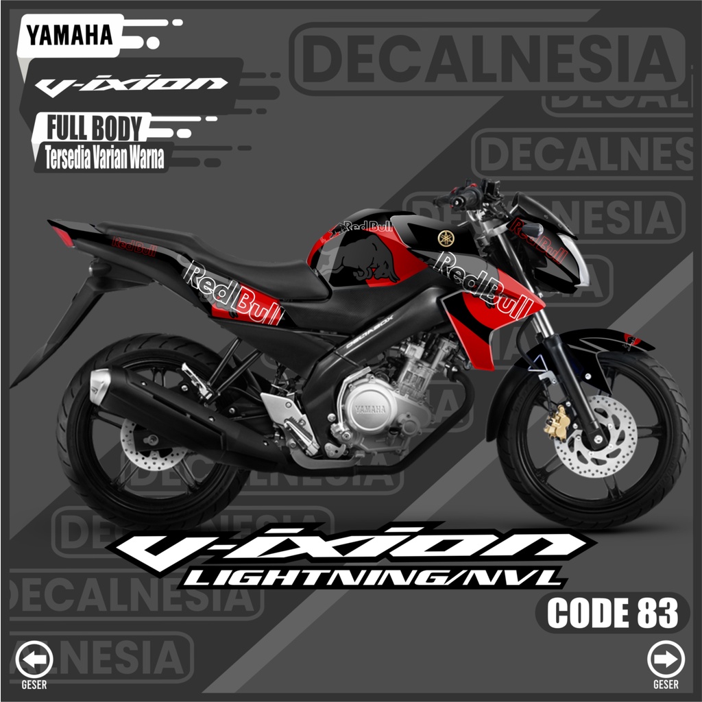 Jual Sticker Decal Vixion Nvl Lightning New Full Body Stiker