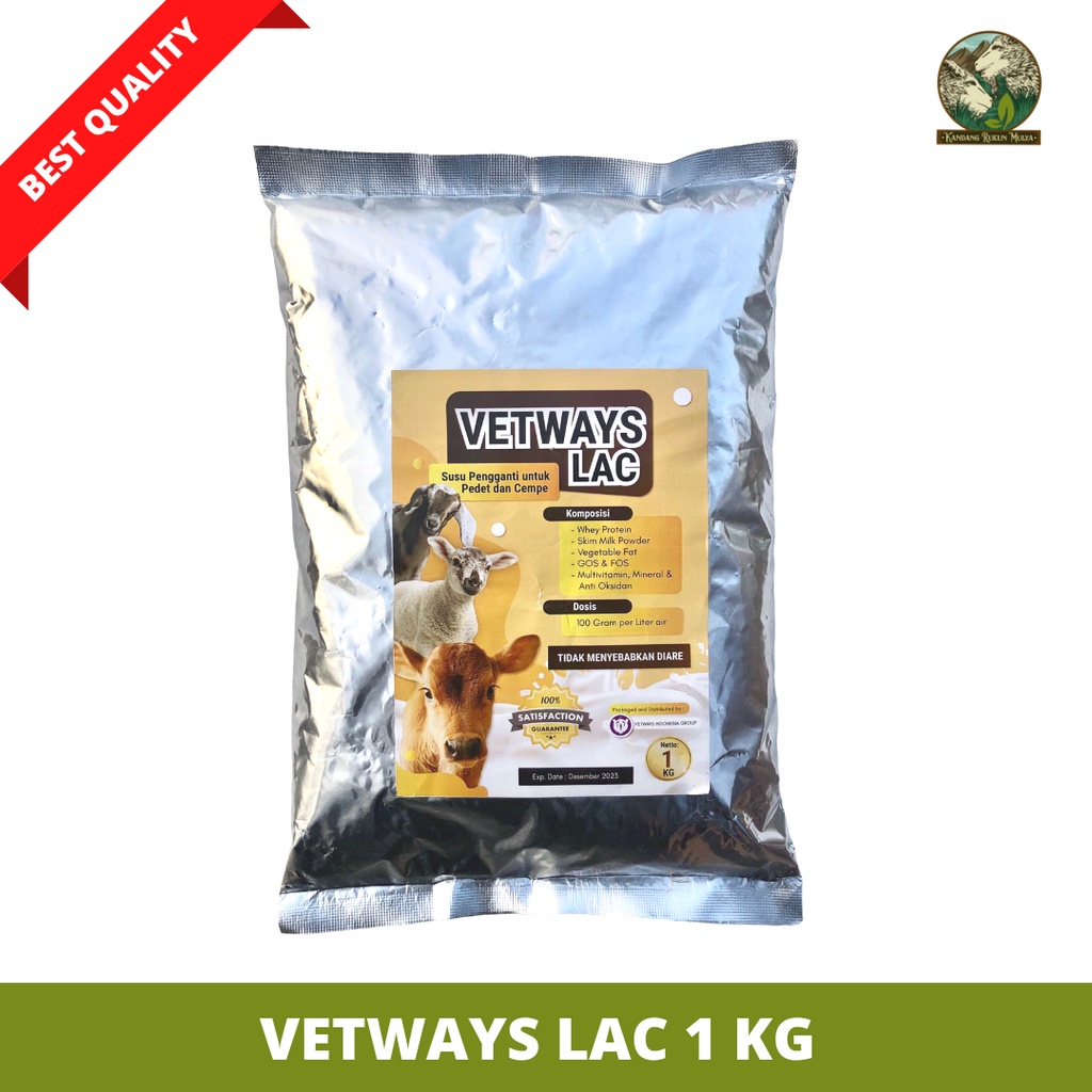 Jual Vetways Lac 1kg Susu Pengganti Indukan Kambing Anti Diare Kualitas