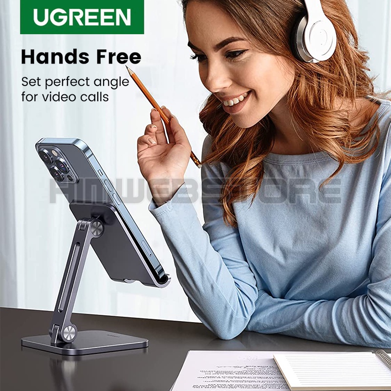 Jual UGREEN 40392 Desktop Metal Phone Holder Stand Dock Bracket Docking