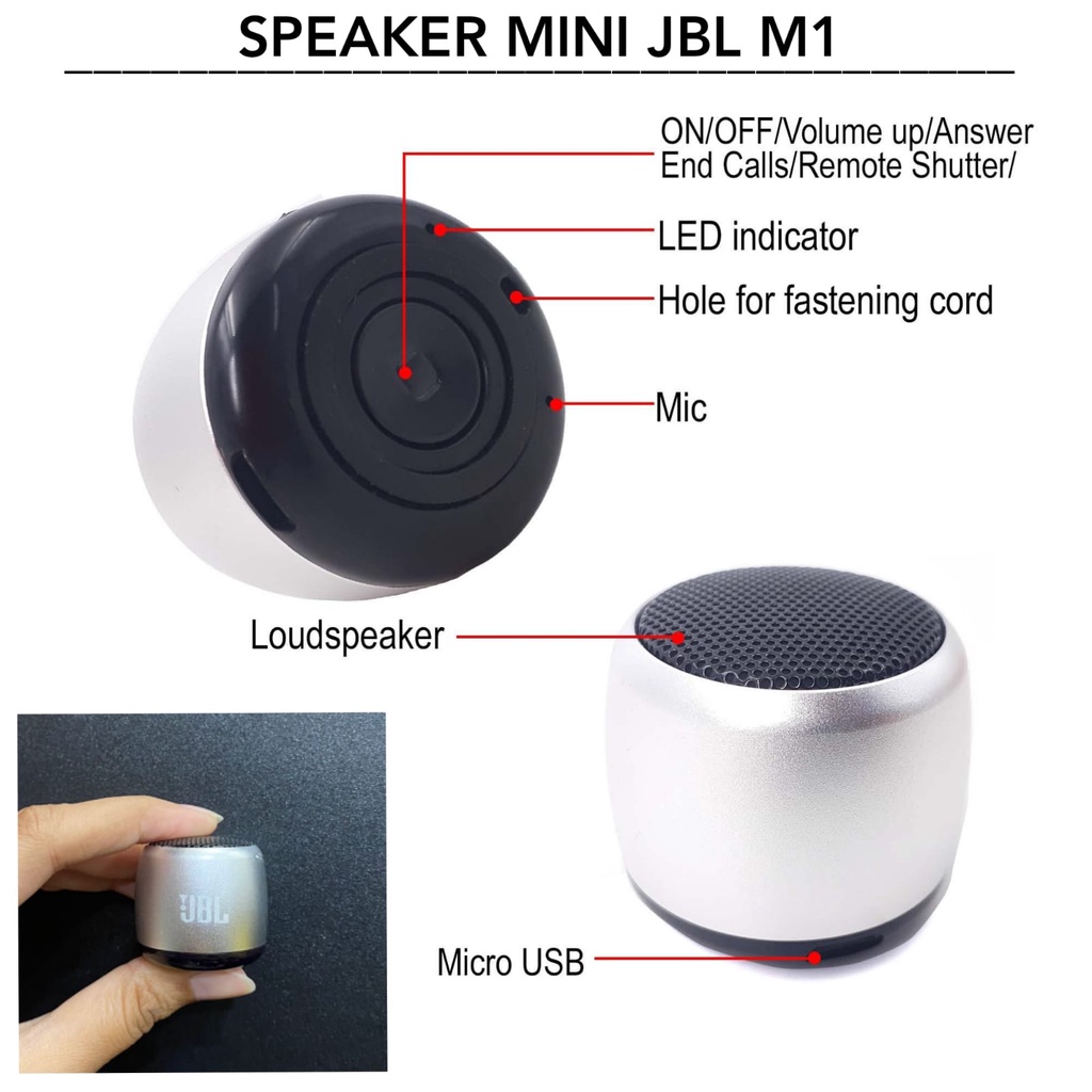 Jual Speaker Bluetooth Mini Jbl M Pairable Shopee Indonesia