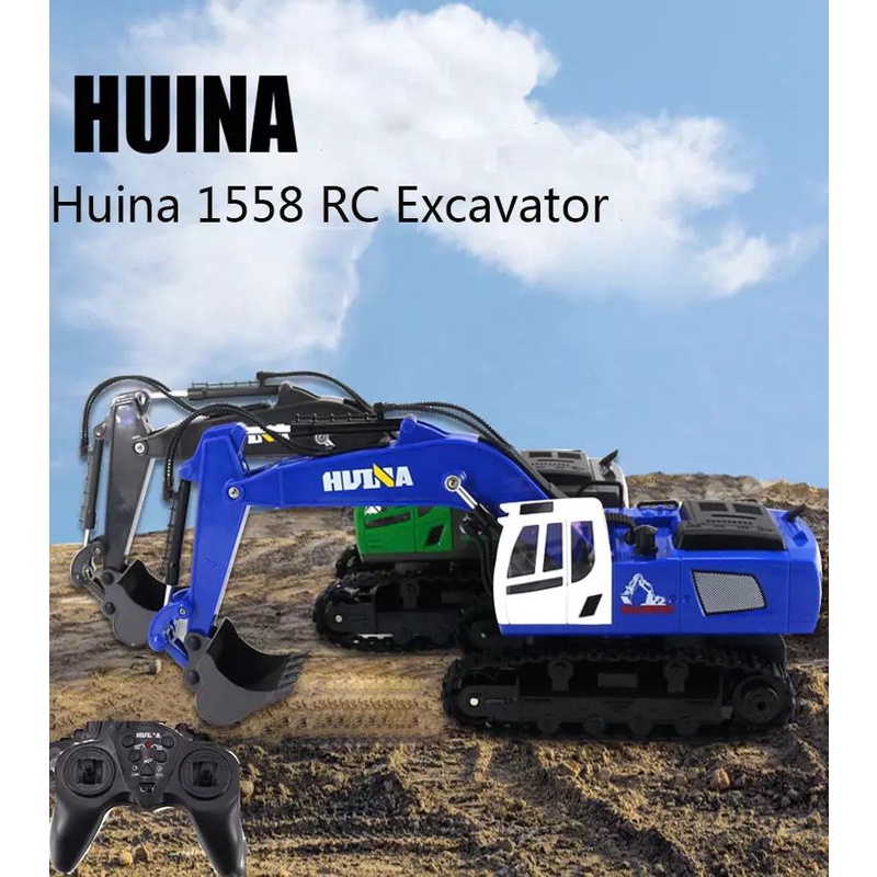 Jual Huina Rc Excavator Ch Mainan Remote Alat Berat Shopee