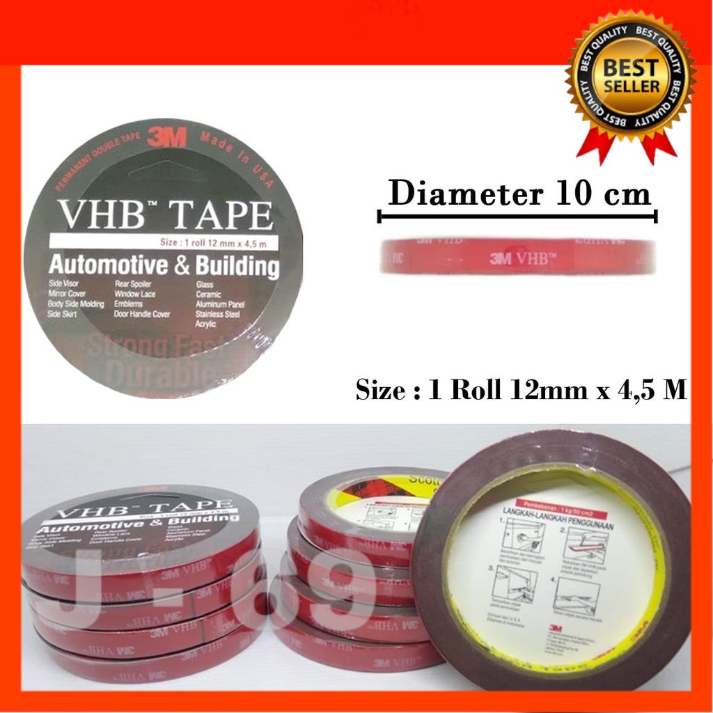 Jual M Vhb Double Tape Doubletape Mm Ori Usa Cad Shopee Indonesia