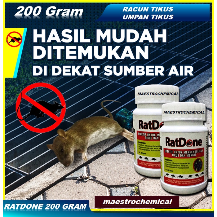 Jual Umpan Tikus RATDONE 200 GRAM RACUN TIKUS Shopee Indonesia