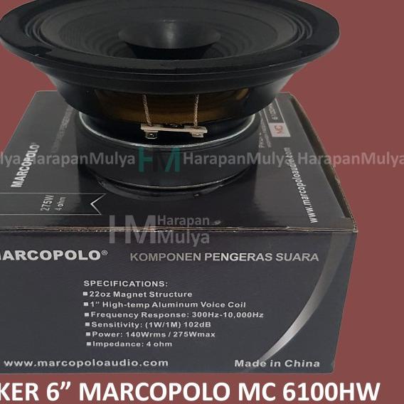 Jual Speaker Fullrange 6 Full Range 6 Inch Marcopolo MC 6100HW