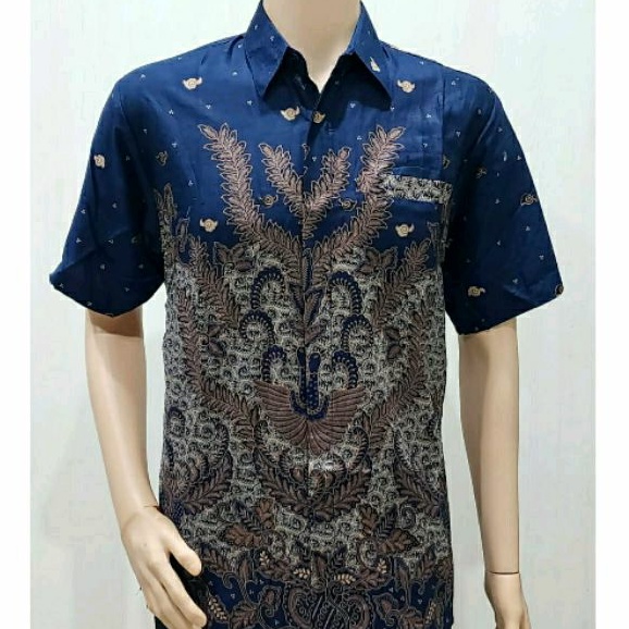 Jual Kemeja Batik Pria Jumbo XXXXL Lengan Pendek Hem Big Size 4L 5L