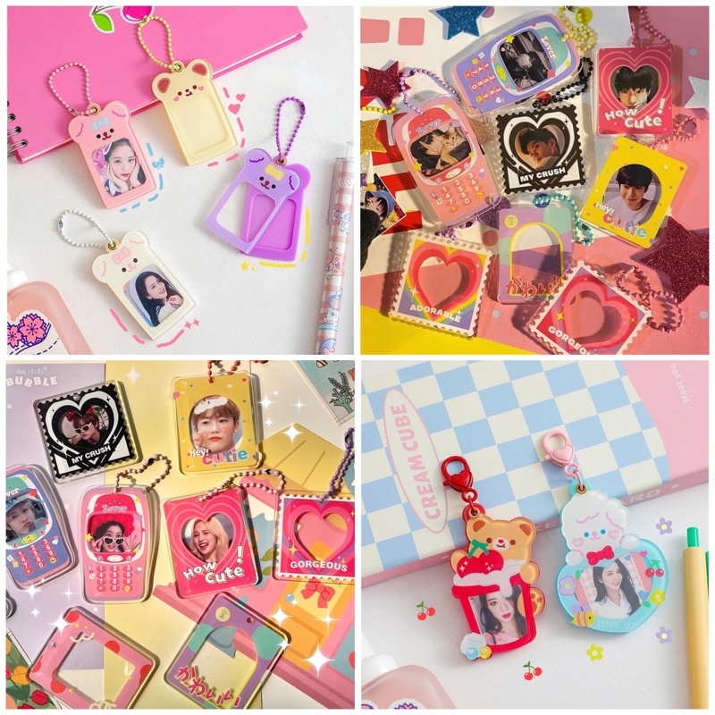 Jual Mini Id Photo Frame Keyring Keychain Gantungan Kunci Foto Id