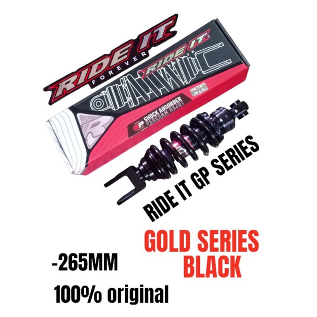 Jual MONOSHOCK SHOCK BELAKANG RIDE IT GP103 TABUNG PISAH GOLD SERIES